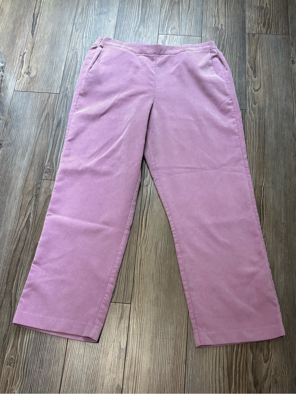 Alfred Dunner lavender lilac Corduroy pull on elastic waist size 12